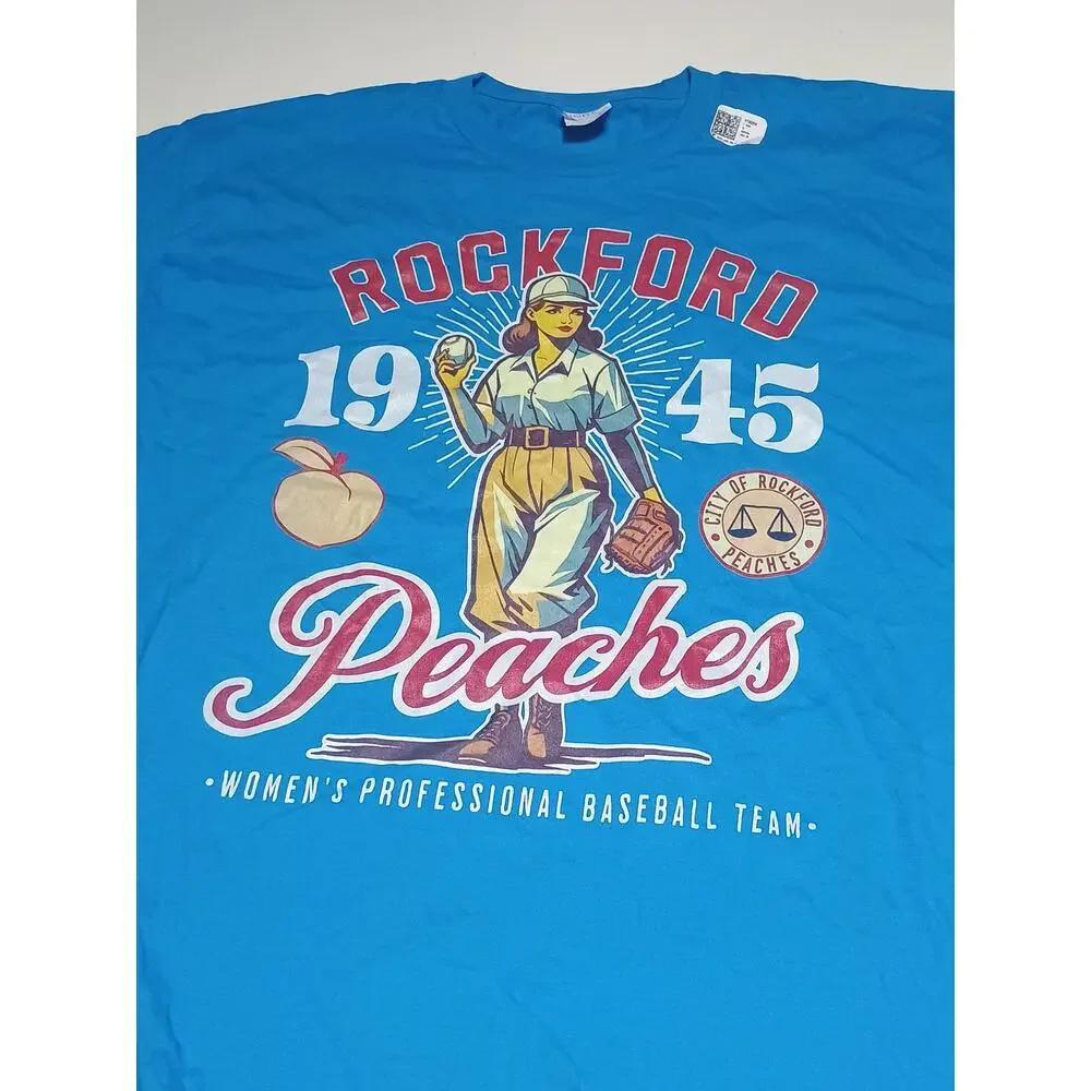 Port Authority Graphic Tee 2XL 1945 Peaches Baseball - Picture 2 of 5